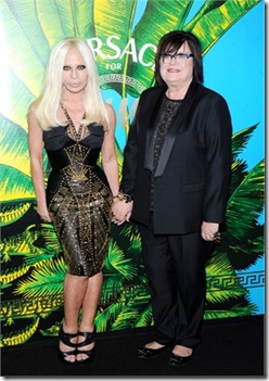 Donatella Versace e Margareta van den Bosch