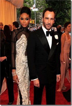 Tom Ford e Chanel Iman